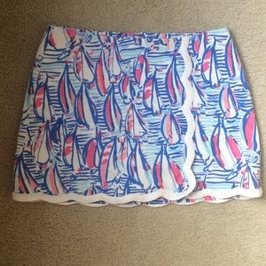 Lilly Pulitzer Red Right Return skirt/skort